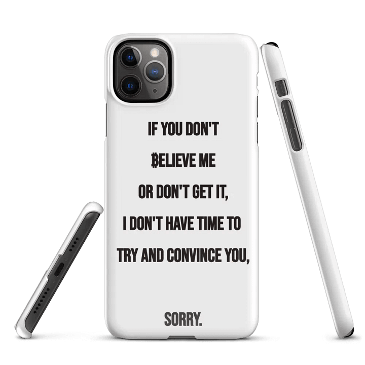 SATOSHI Quote - iPhone Snap Case product image (3)
