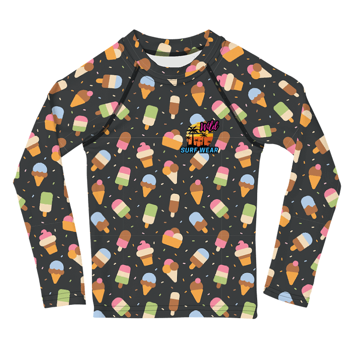 Wild Ice Cream Kids Rash Guard product image (1)