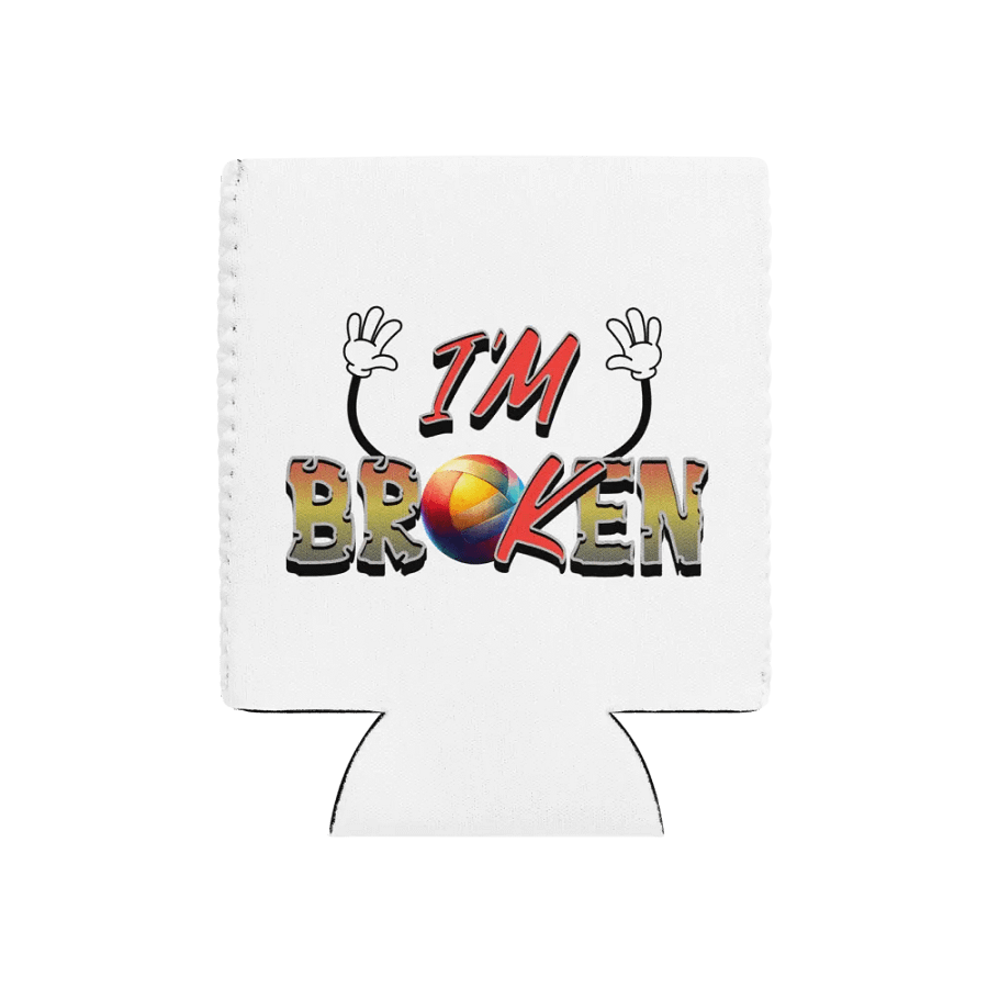 Im Ok Im Broken Volleyball Can Cooler product image (1)