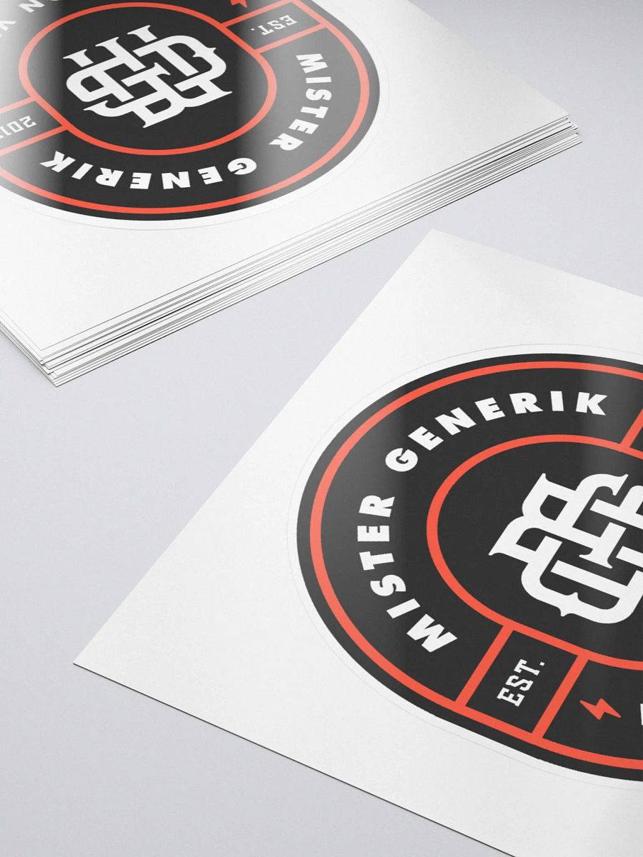 Mister Generik Monogram Badge Sticker product image (5)