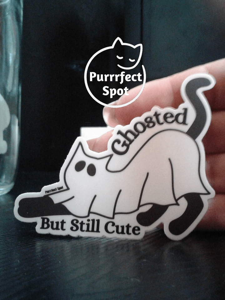 Ghosted, But Still Cute Cat Sticker 🐾👻 product image (1)