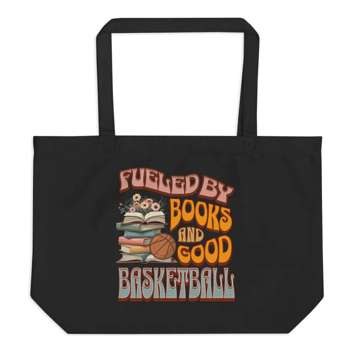 Fueled By Books And Good Basketball Bookworm Tote product image (1)