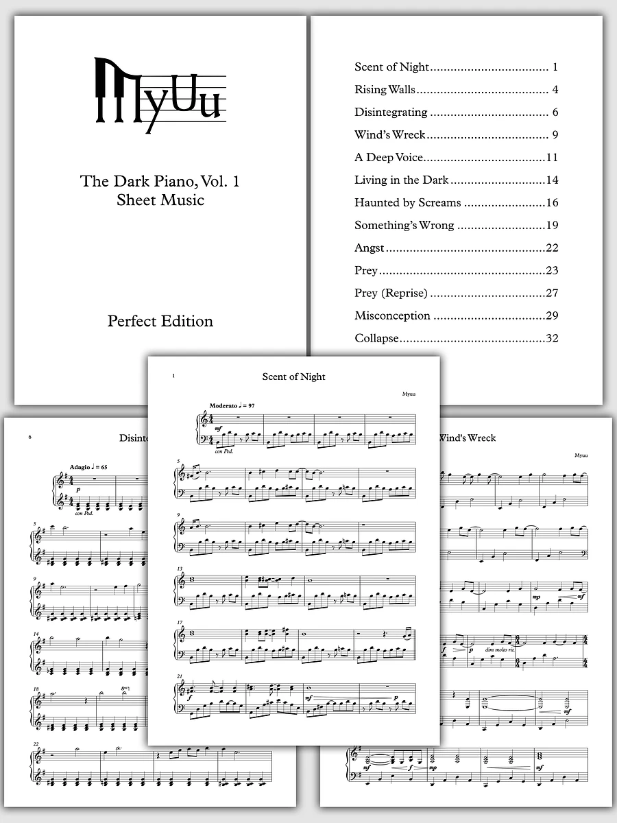 Sheet Music - The Dark Piano, Vol. 1 (Perfect Edition) product image (1)