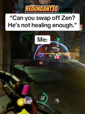 DPS…amirite? #overwatch #overwatch2 #overwatchsupport #overwatchtiktok #zenyatta 