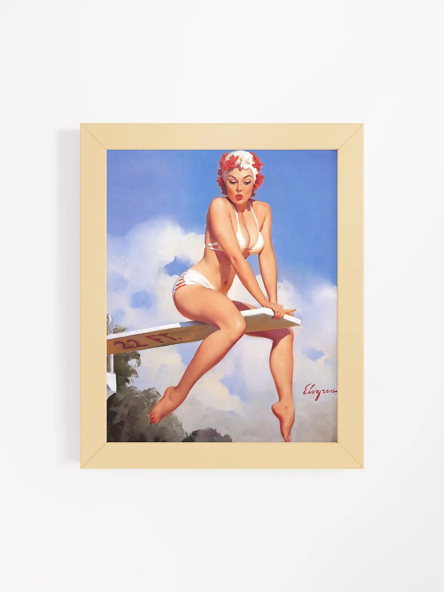 Elvgreen Pin-up Diver Framed Artwork product image (45)