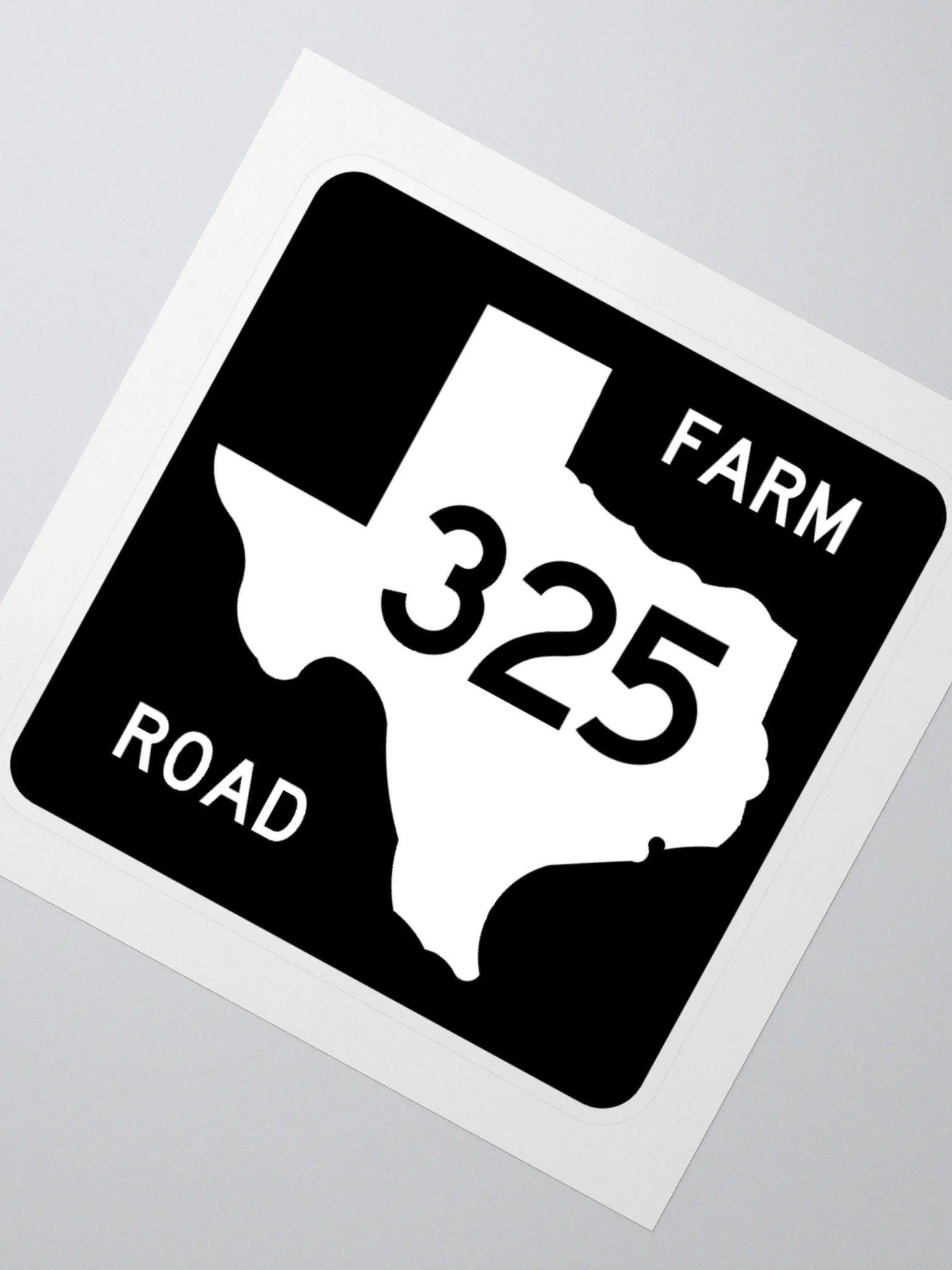 Texas Farm Road Sign FM 325 Sticker product image (2)