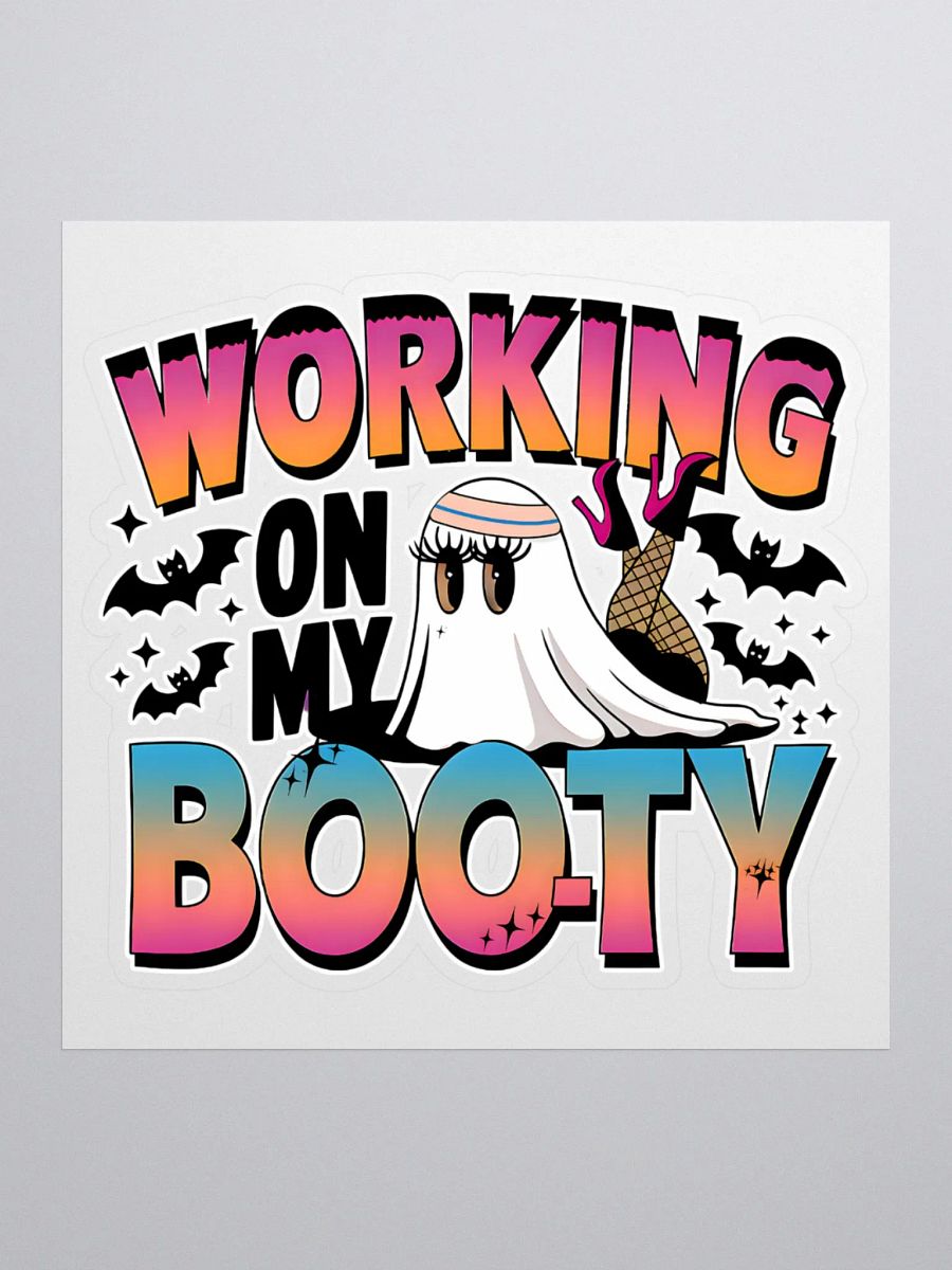 Spooky Boo-ty Kiss Cut Stickers product image (1)