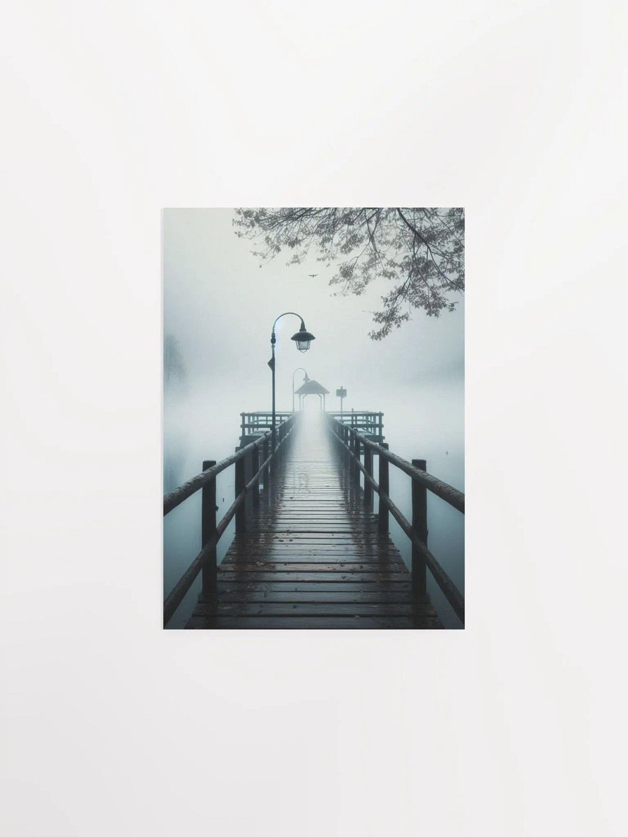 Misty Pier Tranquility Poster product image (1)