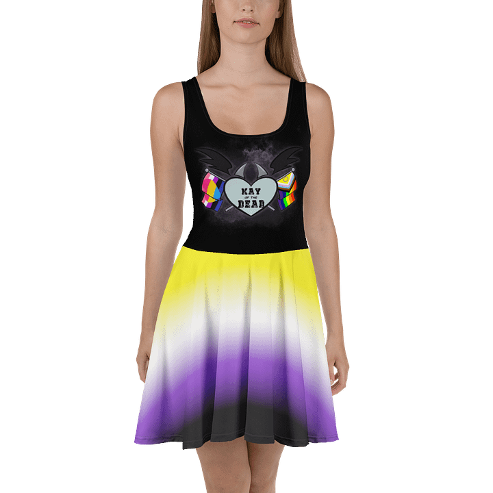 Kay_of_the_Dead Pride Logo Dress With Nonbinary Pride Skirt product image (2)