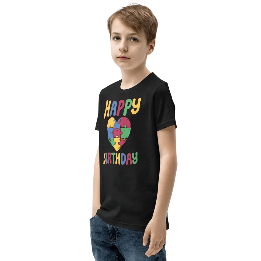 Happy Birthday (Autism Awareness) T-Shirt For Kids product image (3)