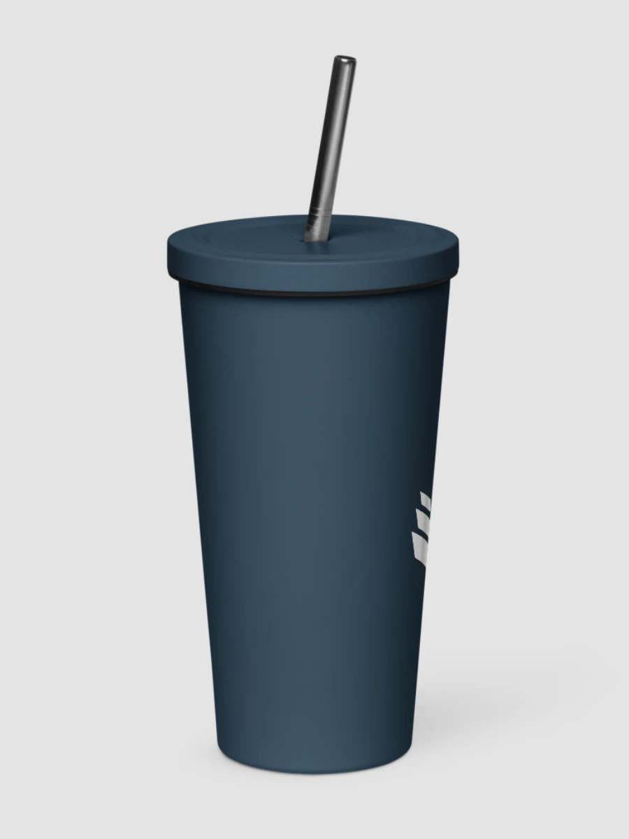 Insulated Tumbler with Straw - Navy product image (3)