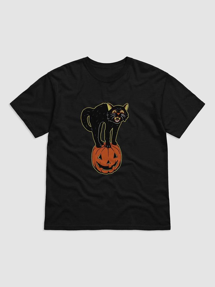 Retro Black Cat and Pumpkin product image (1)