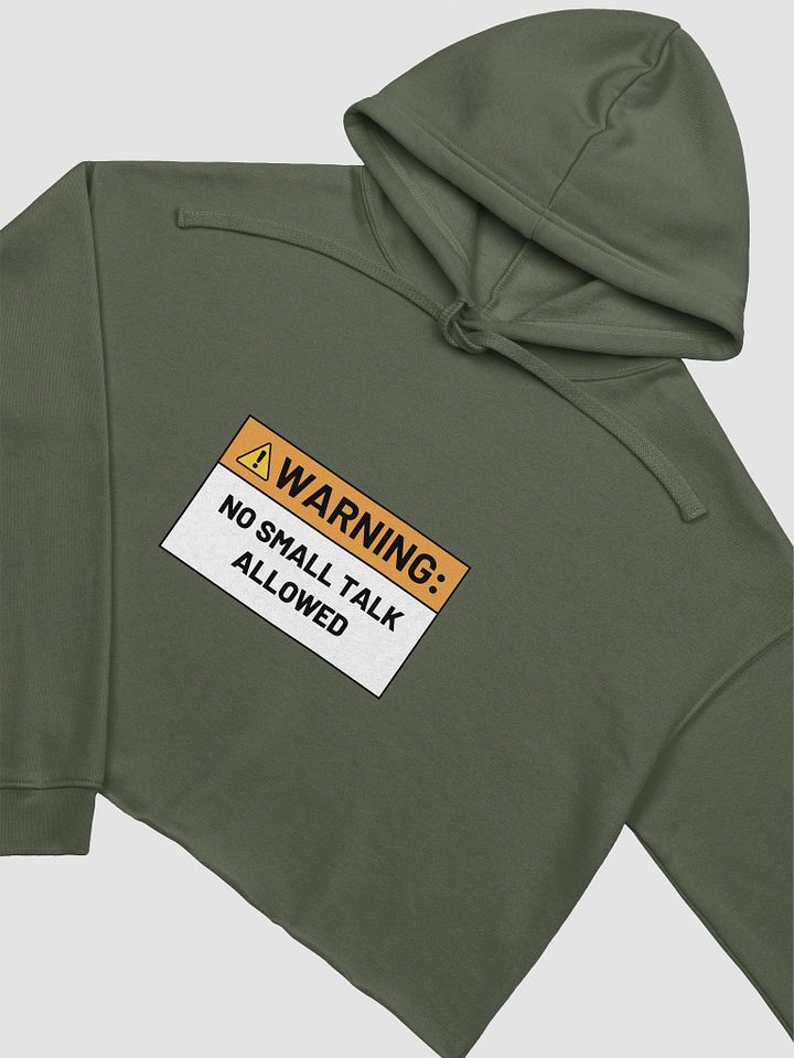NO SMALL TALK ALLOWED cropped hoodie product image (17)