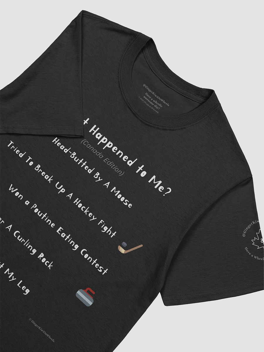 WHAT HAPPENED TO ME ? (Canadian Edition): Unisex Softstyle T-shirt, Black product image (3)