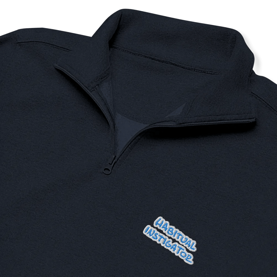 HABITUAL INSTIGATOR (aqua bubble design) embroidered quarter zip product image (11)