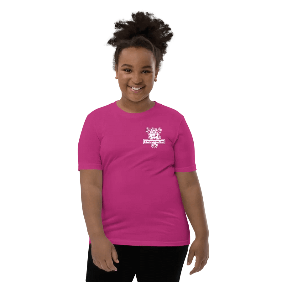 Youth Handler-Helper Logo (White on Dark) Tee product image (10)
