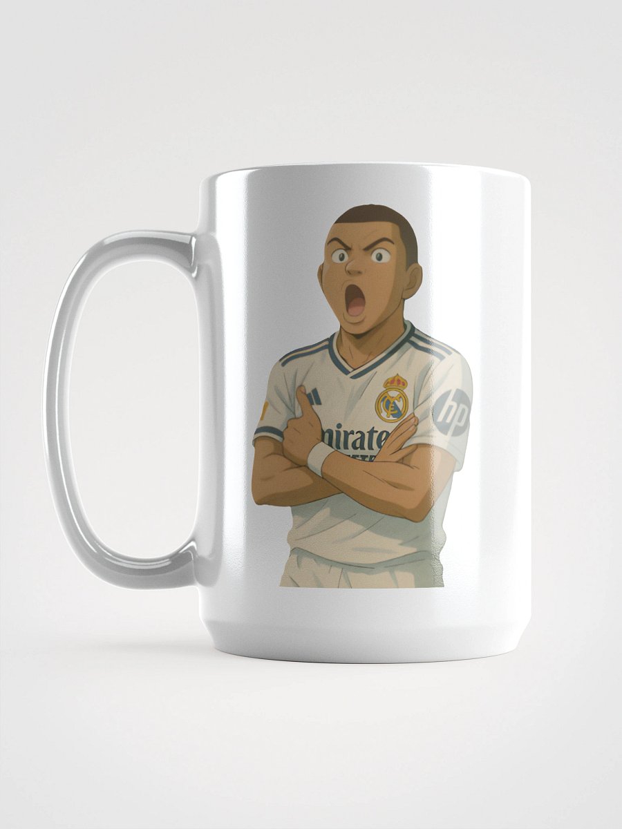 Glossy Mug - Kylian Mbappe Goal Celebration - Real Madrid (Various Colours) product image (6)
