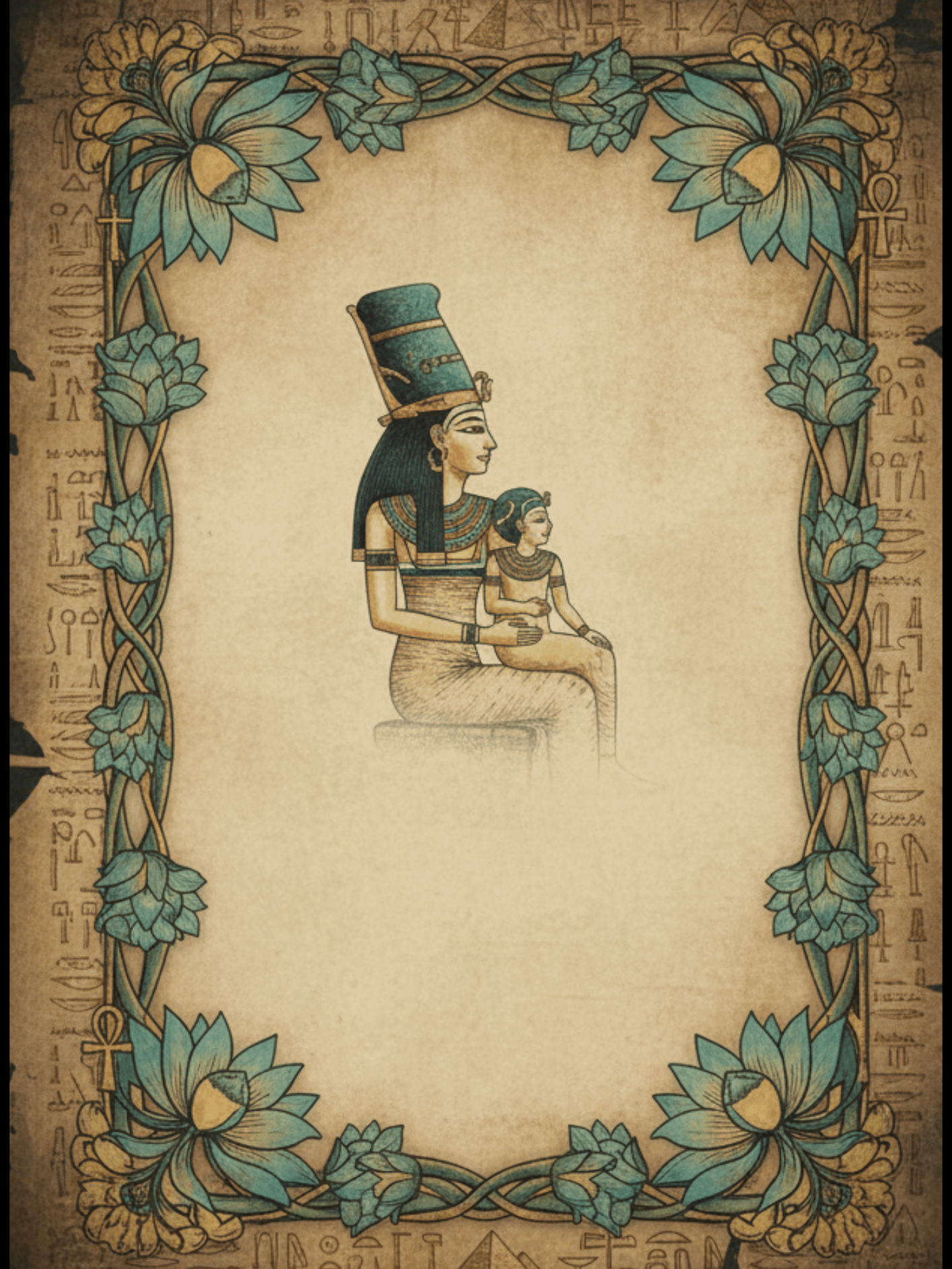 Ancient Egyptian Junk Journal | Pharaoh Notebook | Vintage Writing Journal | Eye of Horus | Mystical Papyrus Inspired Notebook | A4 Printable product image (3)