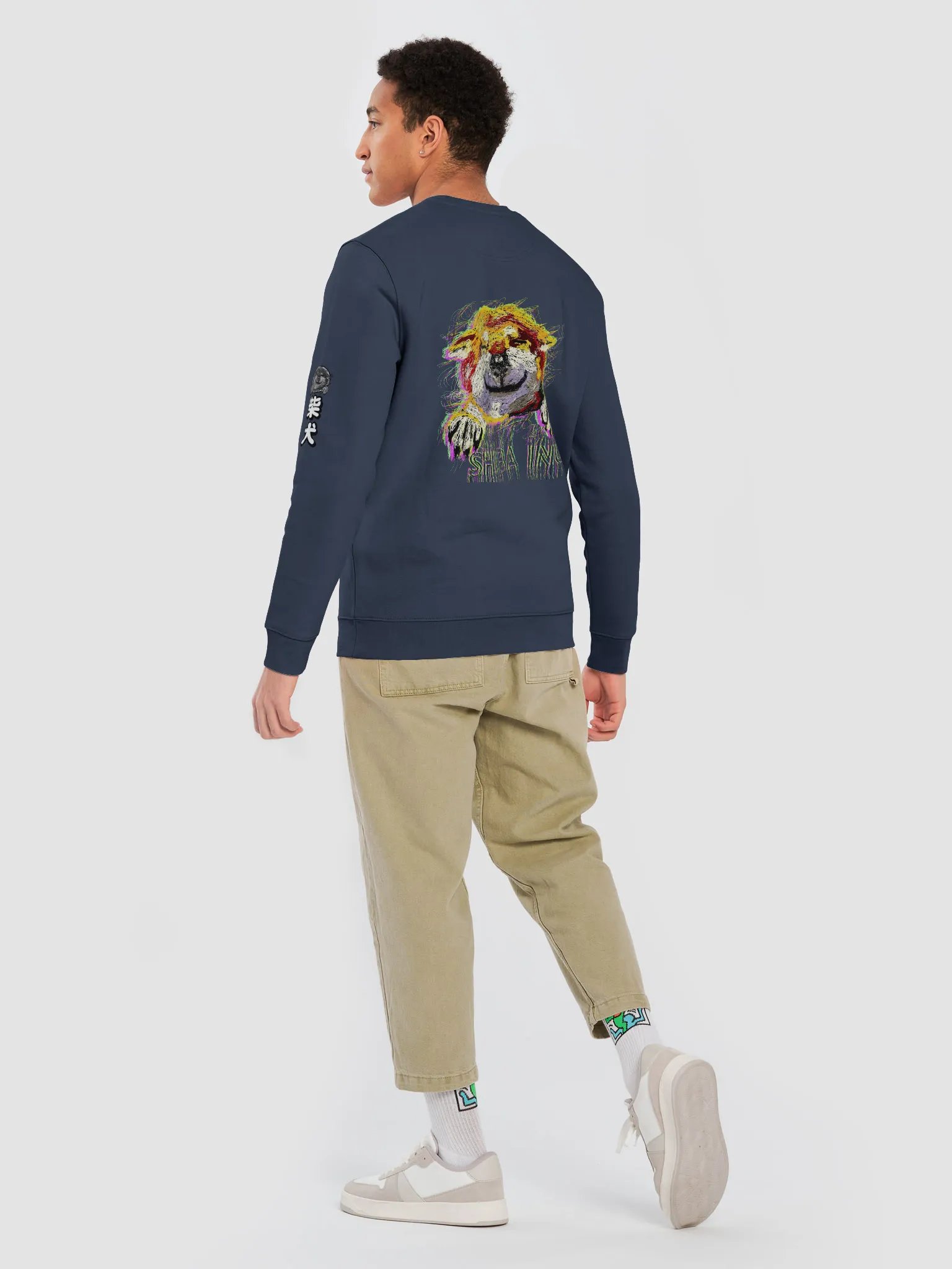 "HI" SHIBA INU Eco Sweatshirt product image (30)