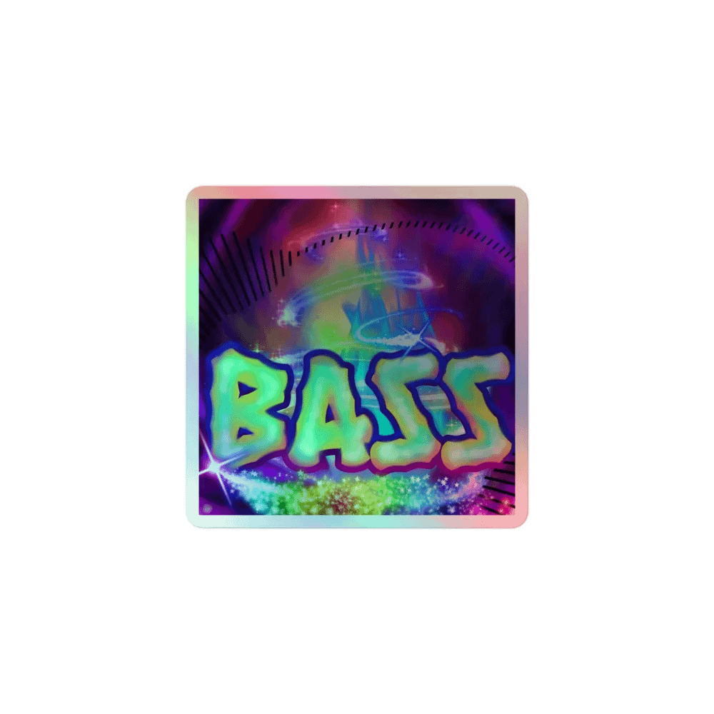 Hyper Bass Holographic Sticker product image (1)
