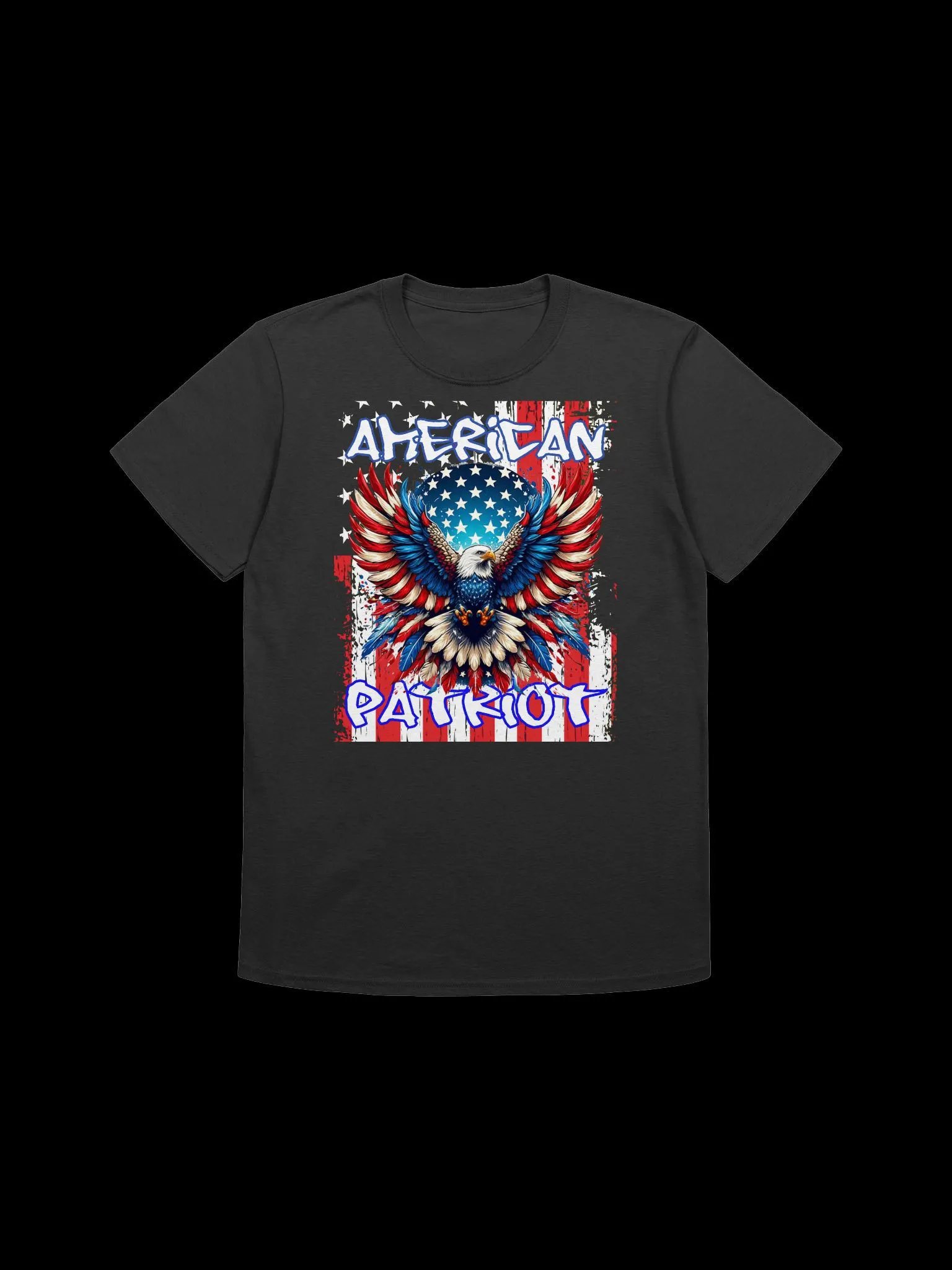 American Patriot-Eagle and Flag Design T-Shirt product image (5)