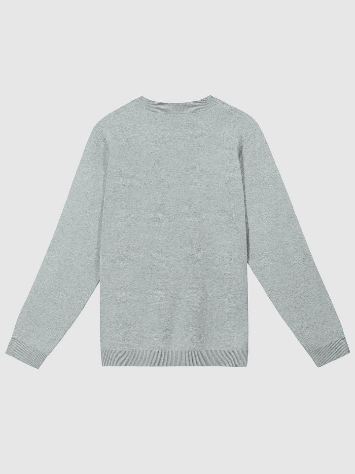 PLEASE DON'T MAKE ME TALK (light blue duotone) knitwear classic crewneck product image (7)