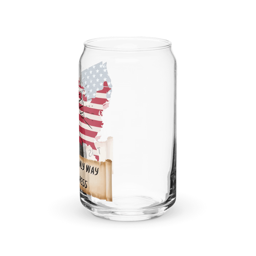 Come Together USA Can Shaped Drinking Glass w/Lid & Straw product image (39)