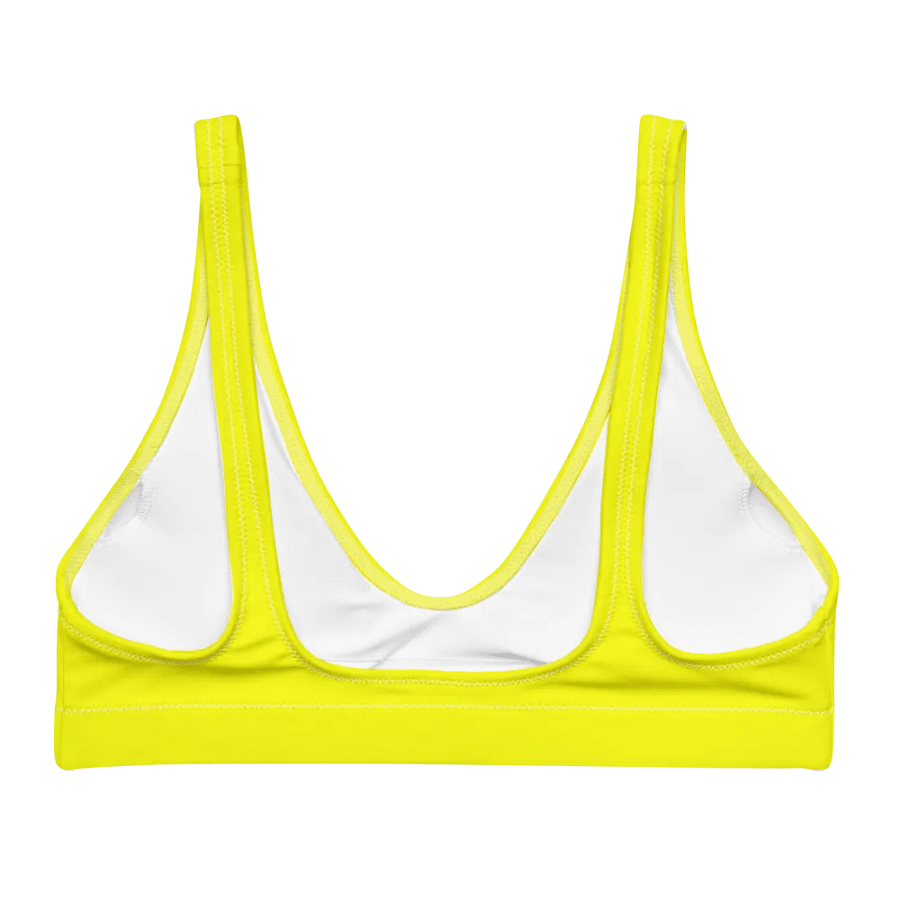 Plain Color Yellow Padded Bikini Top product image (6)