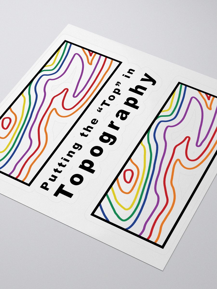 Putting the "Top" in Topography stickers product image (3)