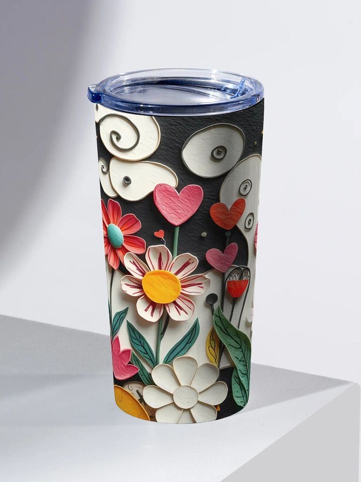 Whimsical Floral Paper Tumbler product image (2)