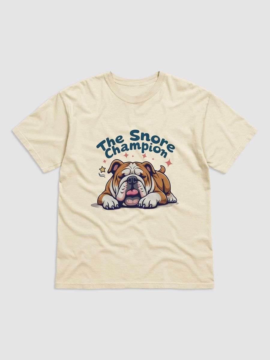 Bulldog: The Snore Champion – Perfect T-Shirt for Bulldog Lovers! product image (1)