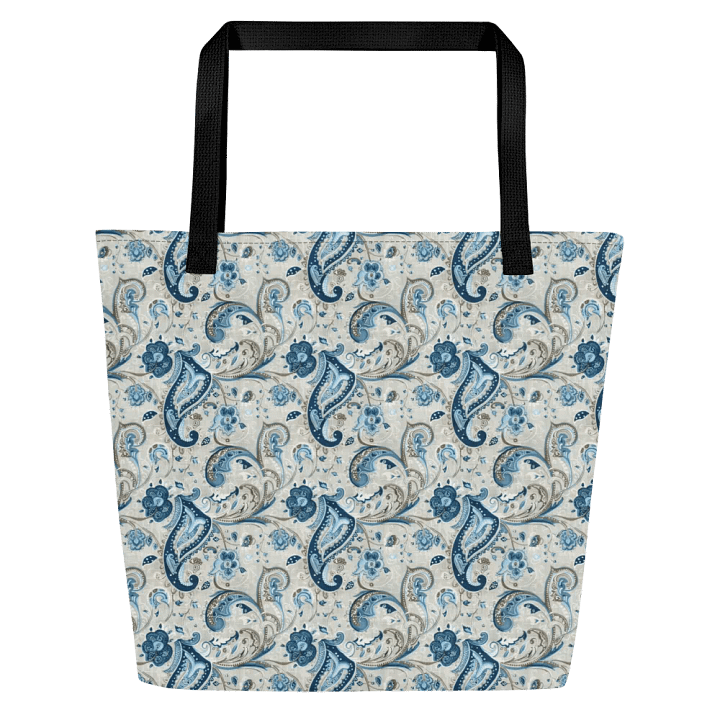 Blue Serenade Paisley Tote Bag product image (2)