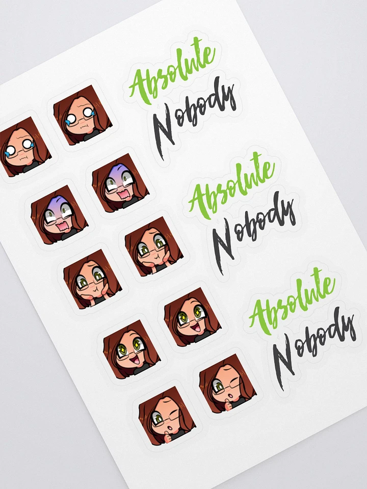 Faces of Nobody Sticker Sheet product image (1)