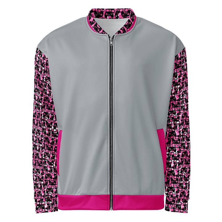 Experience Stories Unisex Bomber Jacket (Pink, Gray, and Black) product image (2)