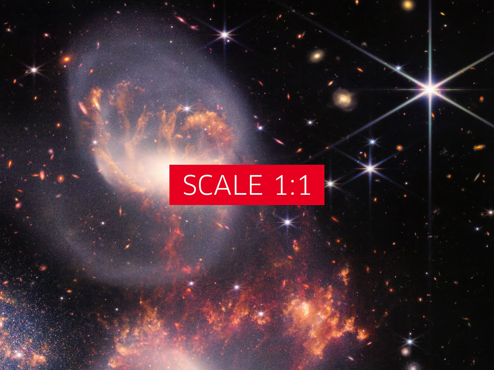 Stephan’s Quintet, Hickson Compact Group 92 (HCG 92) (James Webb/JWST) — space poster, science poster product image (6)