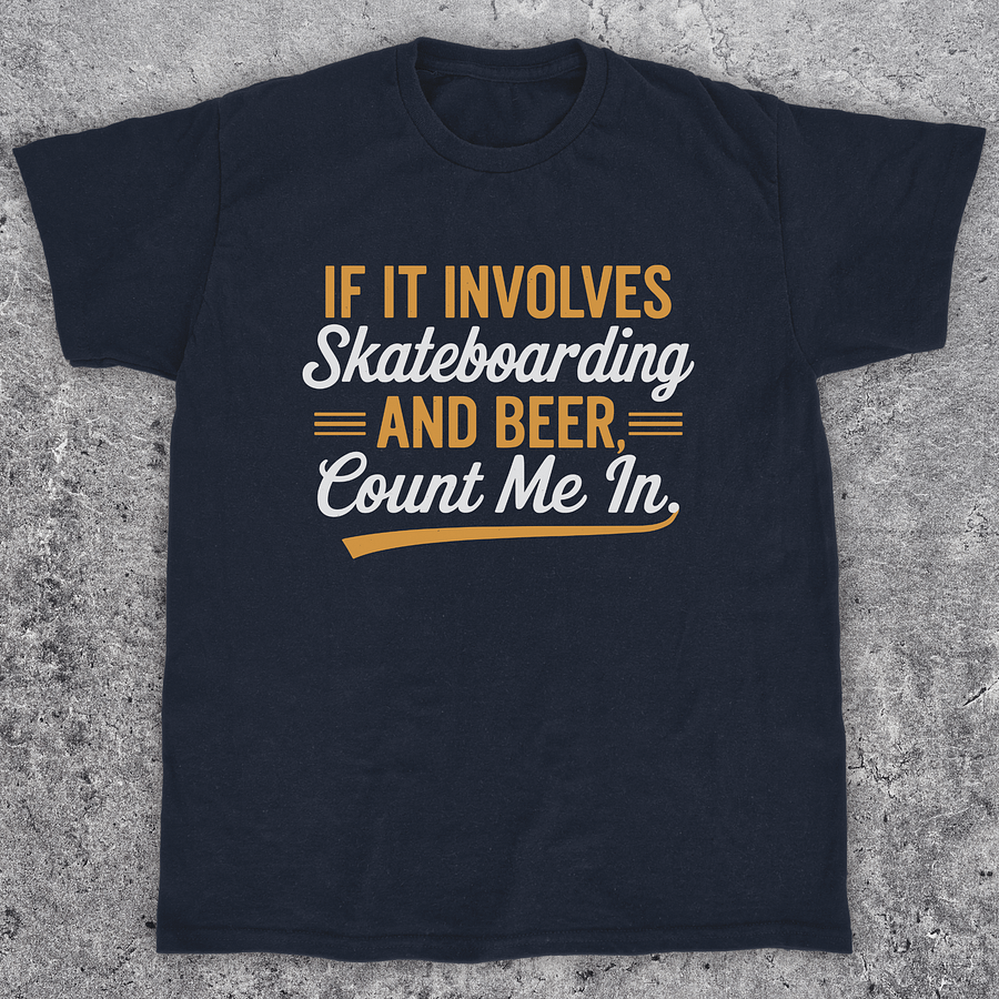 If it involves skateboarding, Funny t-shirt, Unisex product image (1)