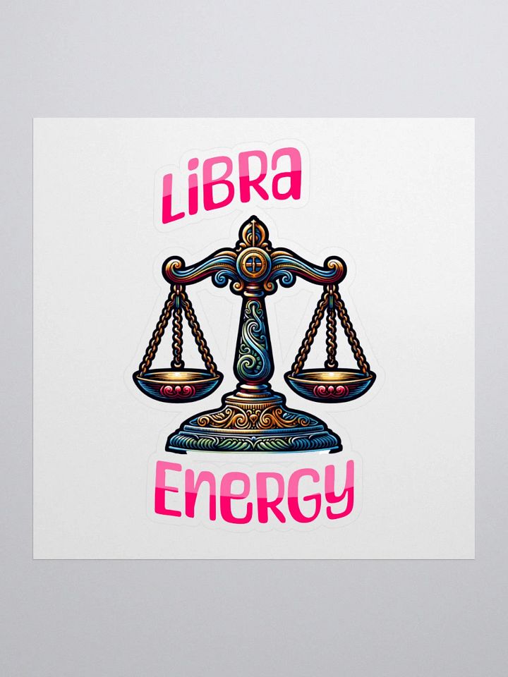 Zodiac Sign Libra Energy Sticker product image (1)