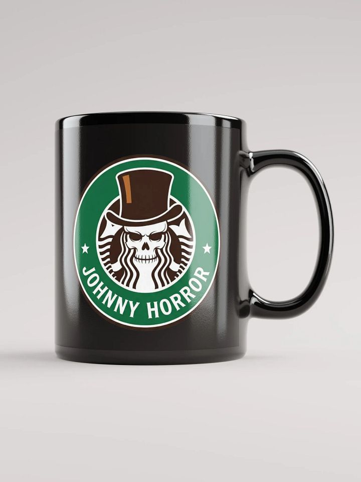 Johnny Horrorbucks Coffee Mug (Black) product image (1)