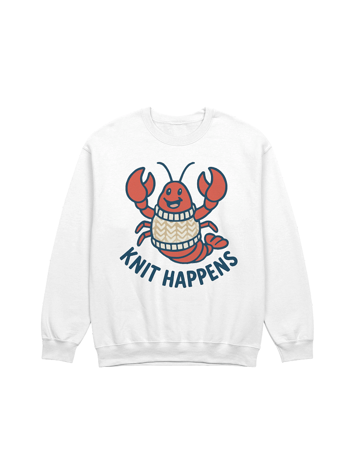 Sweater Claws Lobster Sweatshirt | Funny Knit Happens Unisex Pullover product image (1)