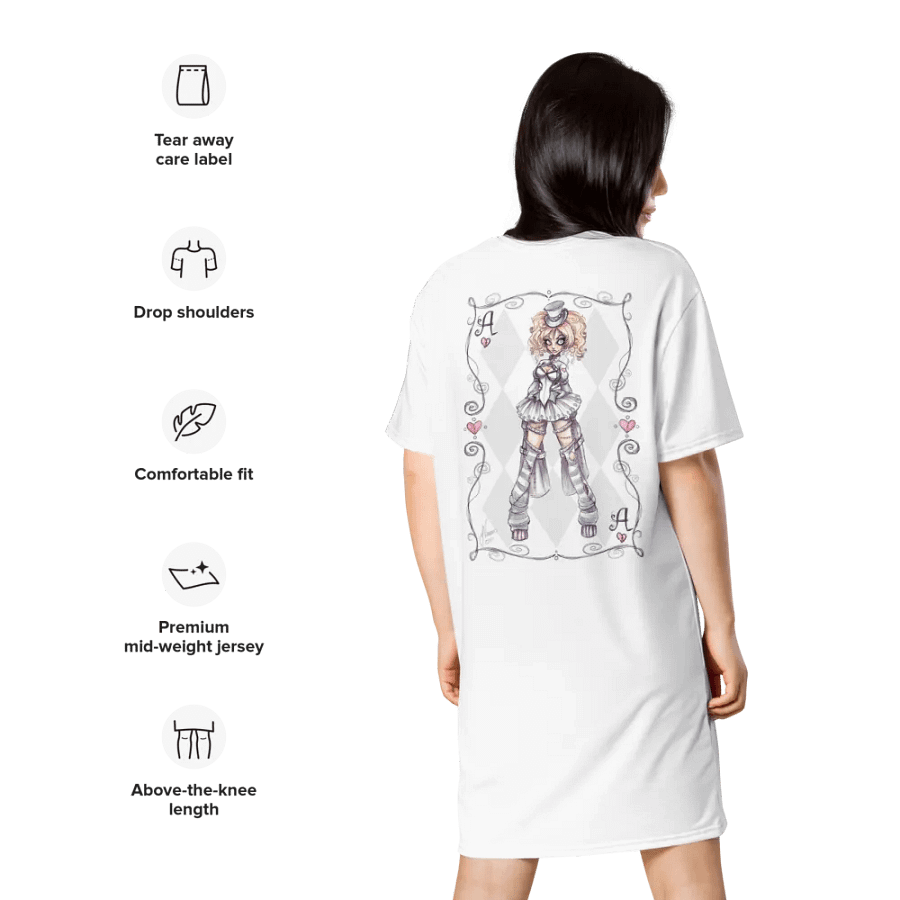 Horrorland Ensemble: All-Over Print T-Shirt Dress product image (8)
