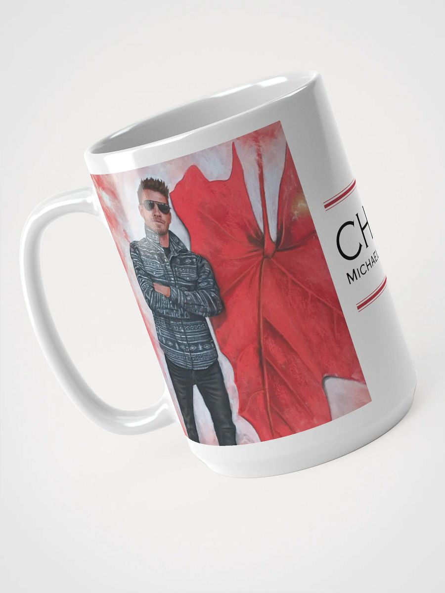 Echoes in Red – Chad Michael Collins Pastel Portrait Mug (15 oz) product image (3)