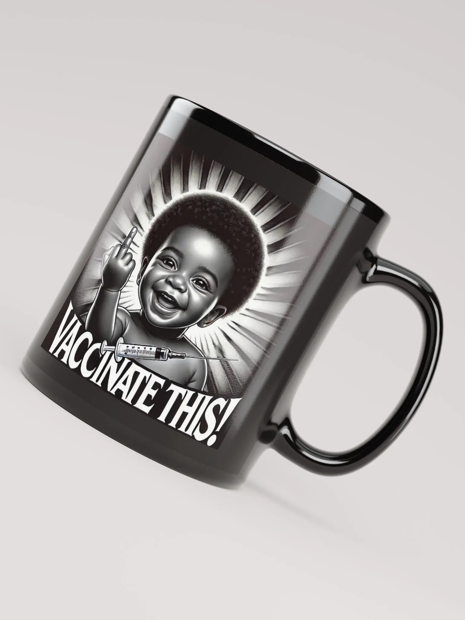 VACCINATE THIS! (BLK BABY) BK MUG product image (7)