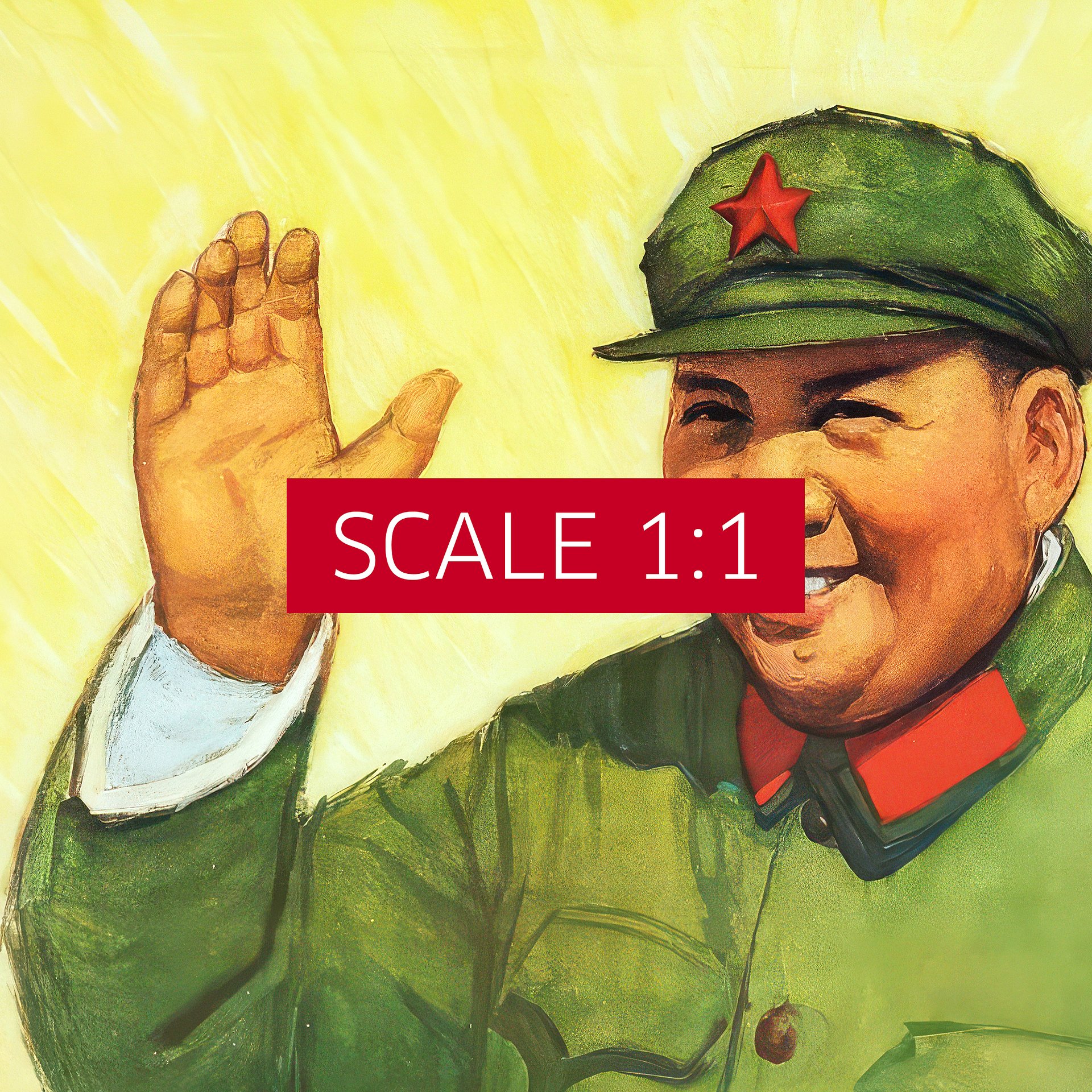 Vintage 1960s China Propaganda Art Print — Mao Zedong vintage roster product image (5)