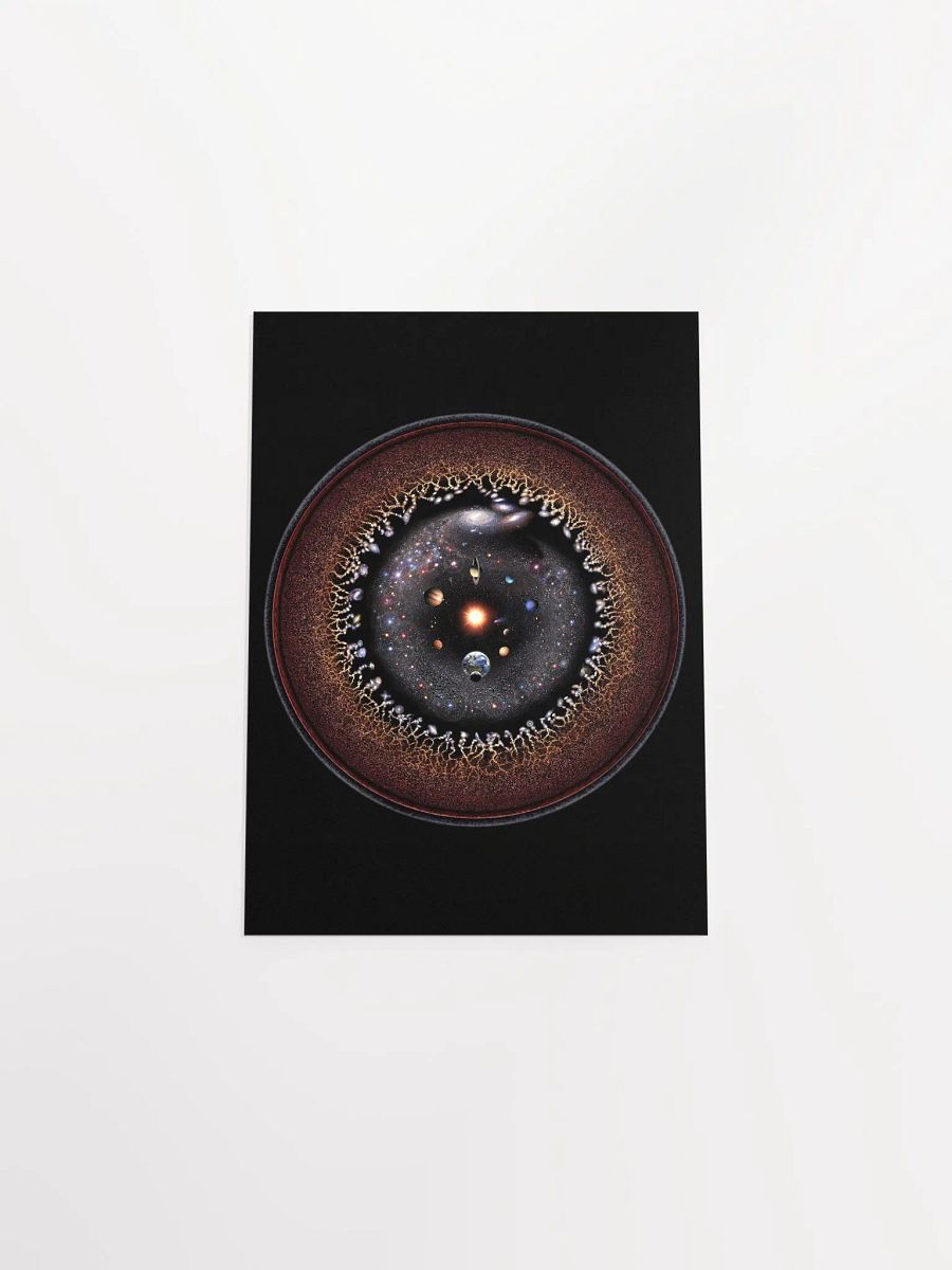 Observable Universe Logarithmic Illustration Poster product image (39)