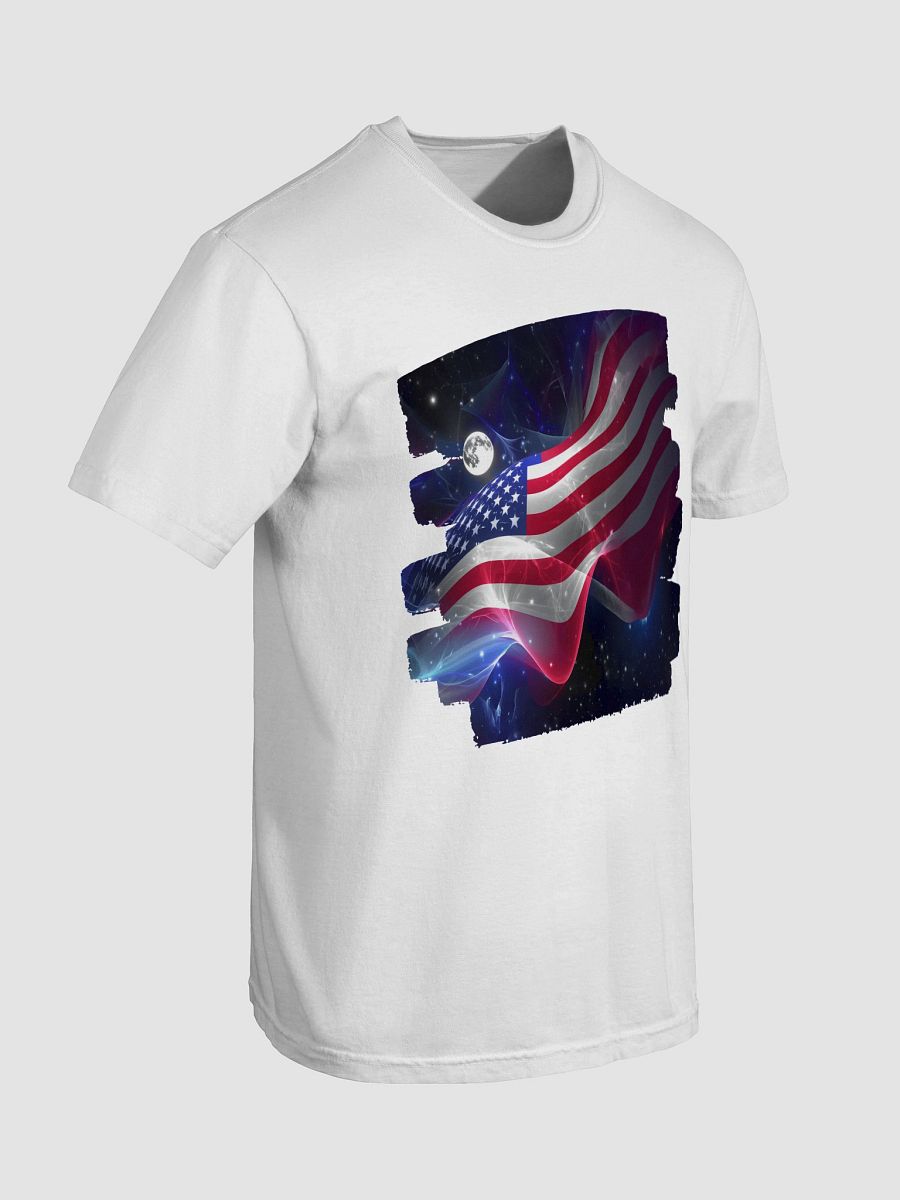 Flying High America Flag Heavyweight Cotton T-Shirt product image (98)