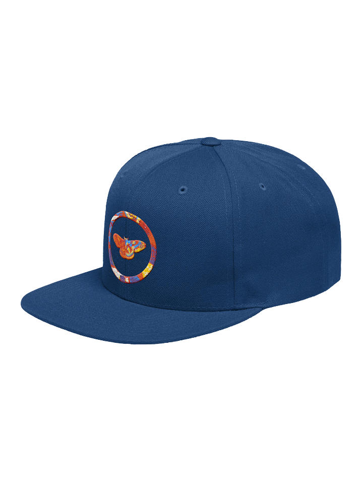 Moth Embroidered Yupoong Wool Blend Snapback Cap product image (2)