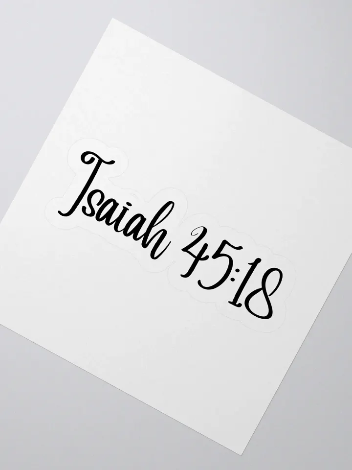 Isaiah 45:18 product image (4)