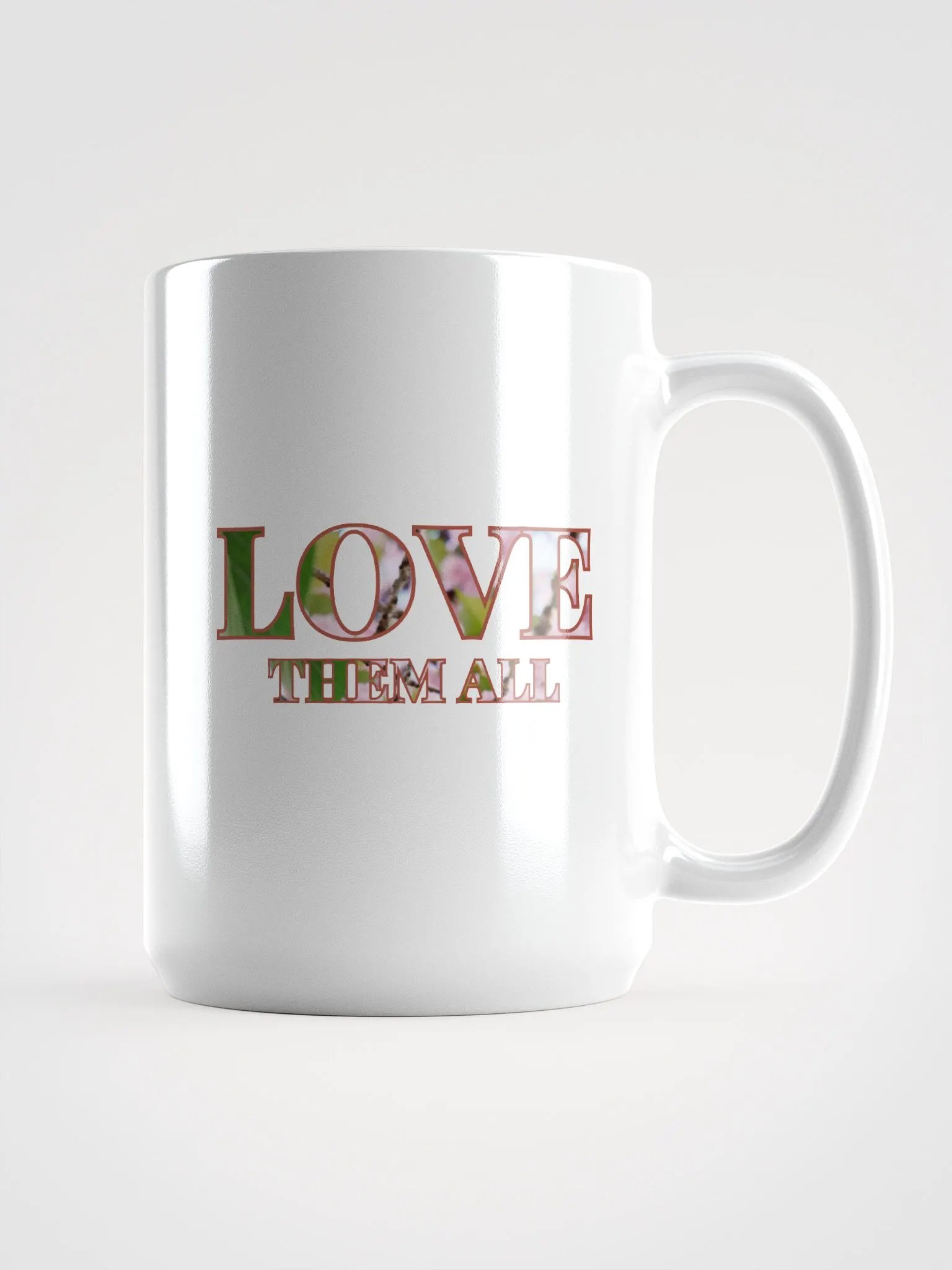 Nature Love White Glossy Mug product image (1)