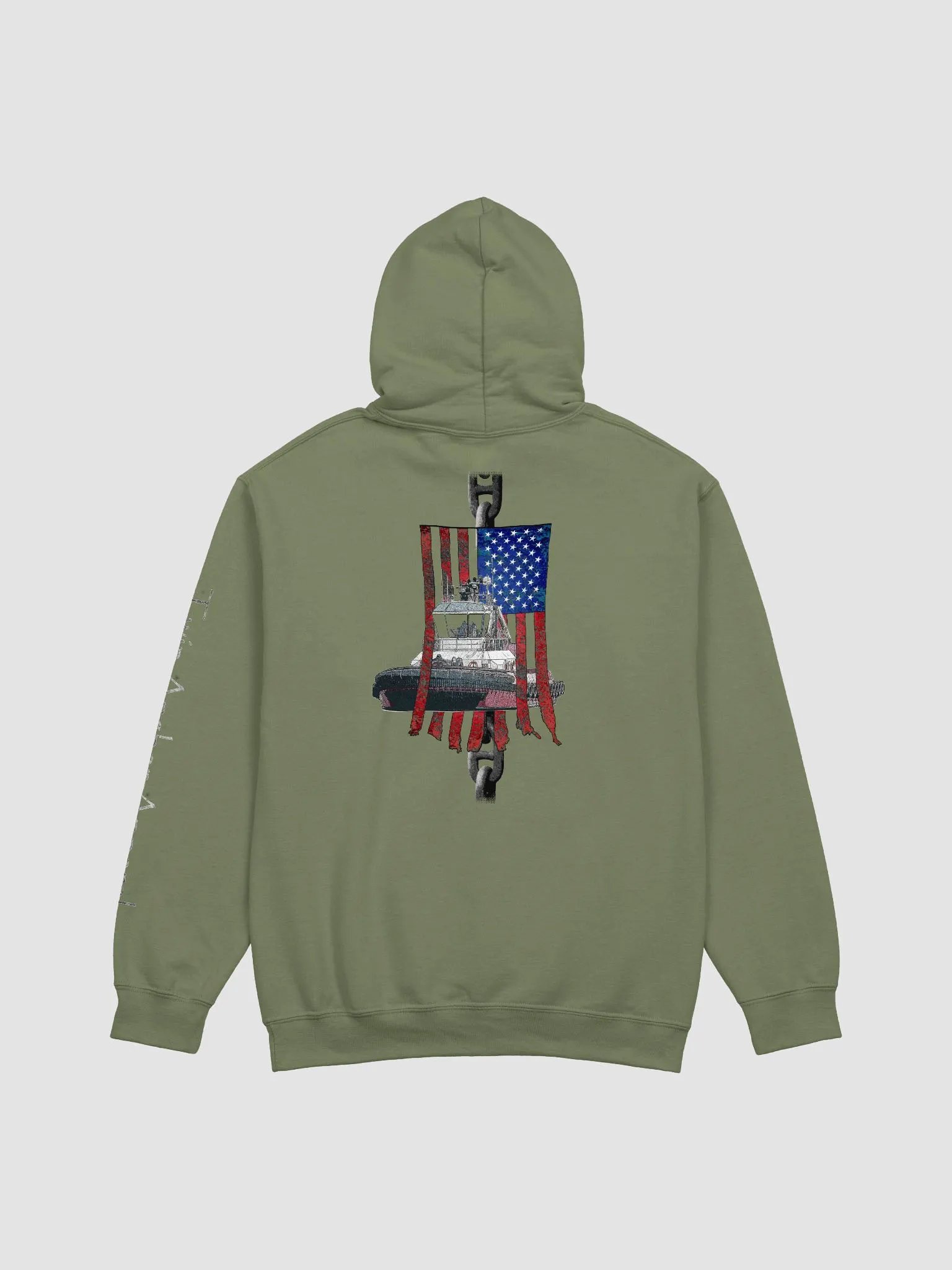 Chain Athena Tug & CE Flage Hoodie - sleeve Twin Anchor product image (4)