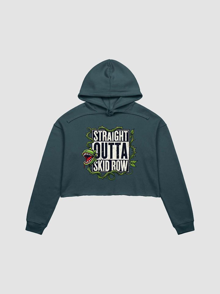 Straight Outta Skid Row Little Shop of Horrors Fleece Hoodie – Women's Cropped Broadway Hoodie product image (1)